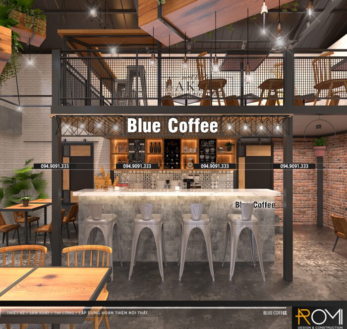 Quầy bar quán cafe độc đáo gây ấn tượng với khách hàng