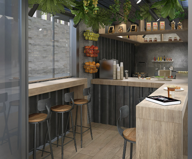 Cafe container hiện đại có thiết kế độc đáo