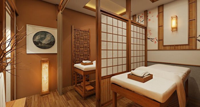 Thiết kế sảnh spa phong cách Zen