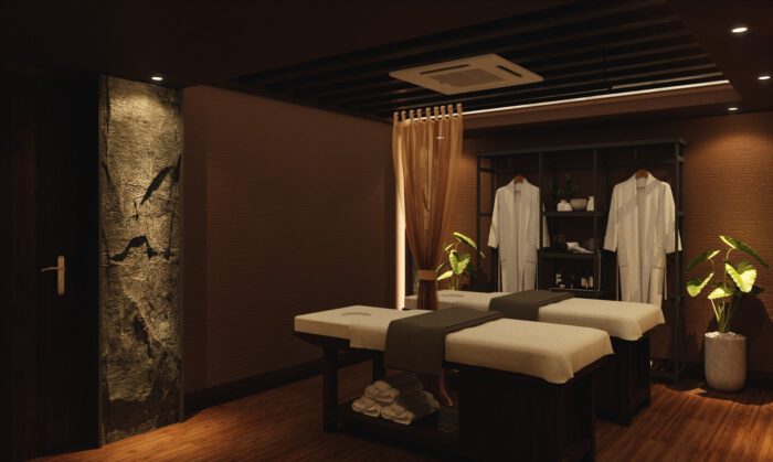 Spa trong khách sạn với thiết kế sang trọng