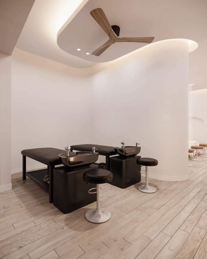 Mẫu thiết kế spa khách sạn với phong cách tối giản