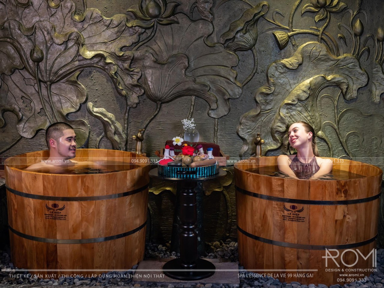 Hình Ảnh Thực Tế Khu Xông Spa Phong Cách Đông Dương