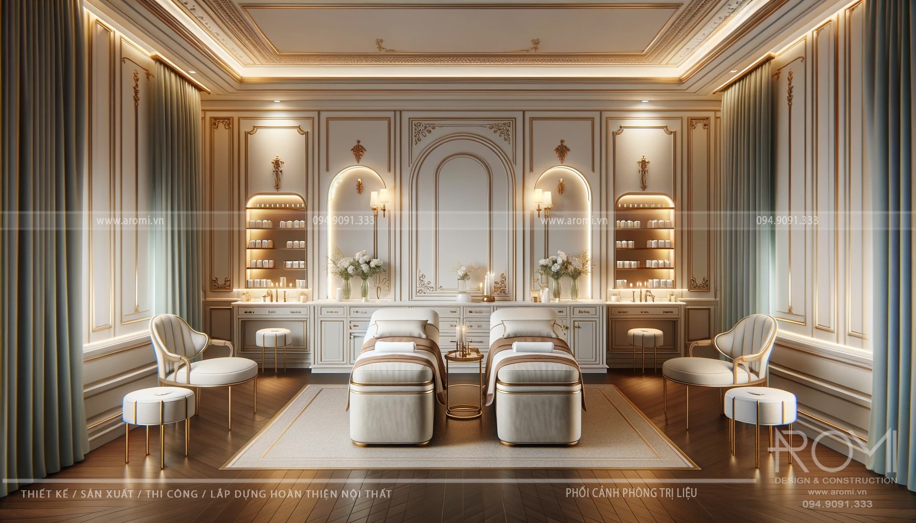 Không Gian Spa Tân Cổ Điển Toát Lên Vẻ Đẹp Đẳng Cấp Và Sang Trọng