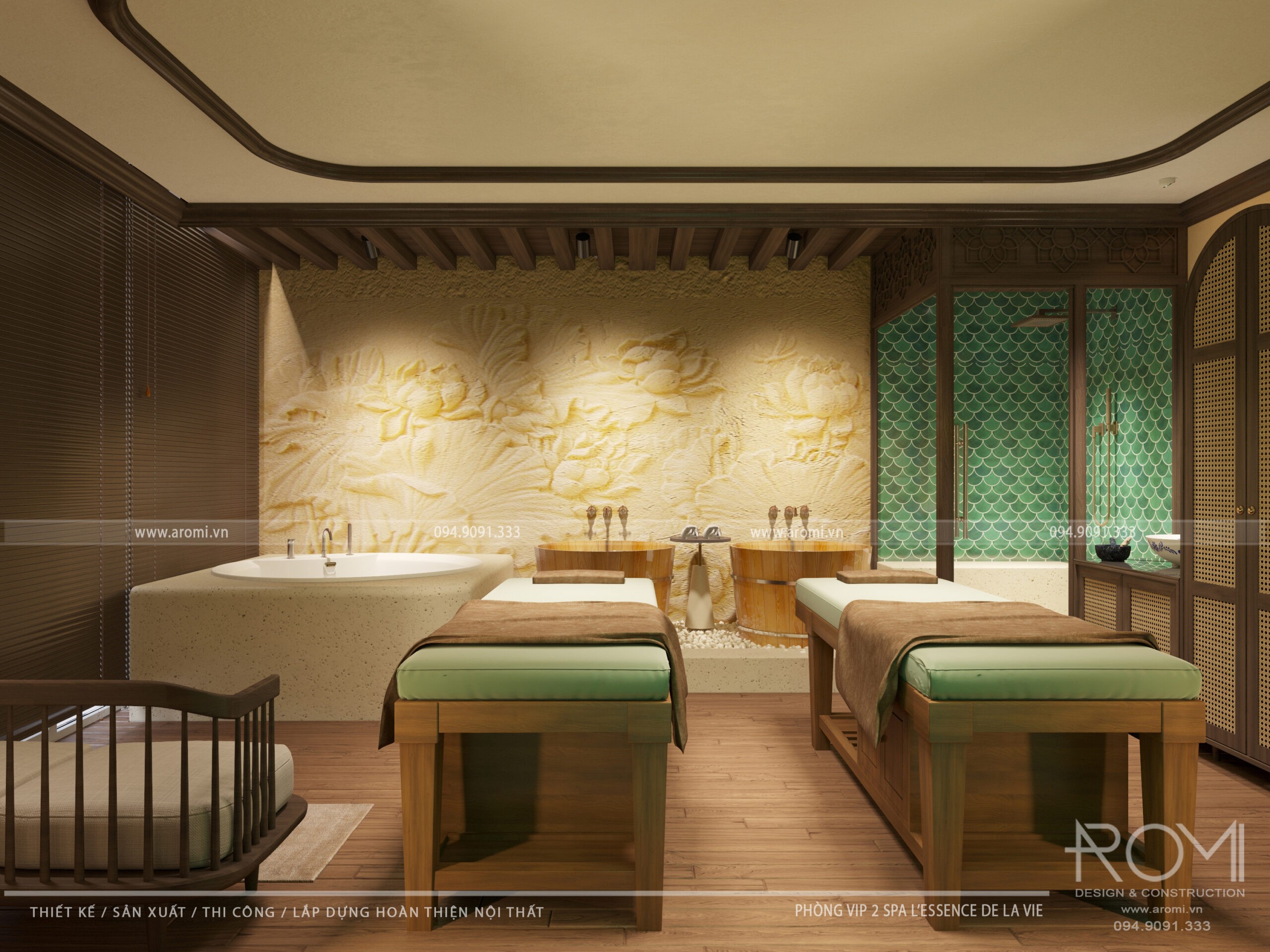 Thiết Kế Spa Phong Cách Indochine Lý Tưởng Cho Mọi Nhu Cầu Thư Giãn