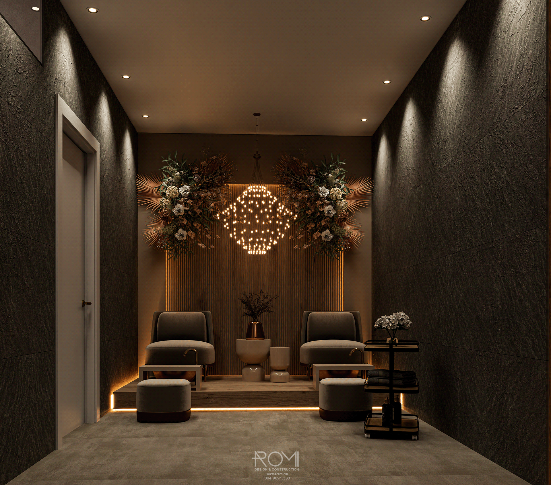Spa Tối Giản Với Các Chi Tiết Thiết Kế Tinh Tế Và Hiện Đại