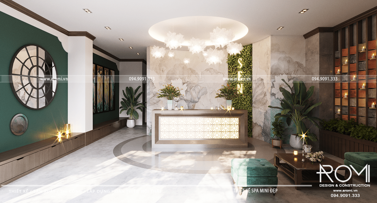 thiết kế spa nhỏ đẹp ấn tượng độc đáo