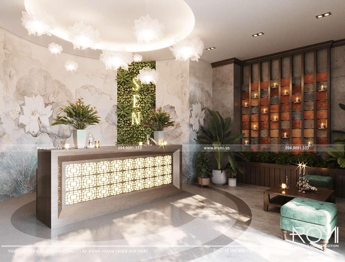 thiết kế spa nhỏ đẹp ấn tượng độc đáo