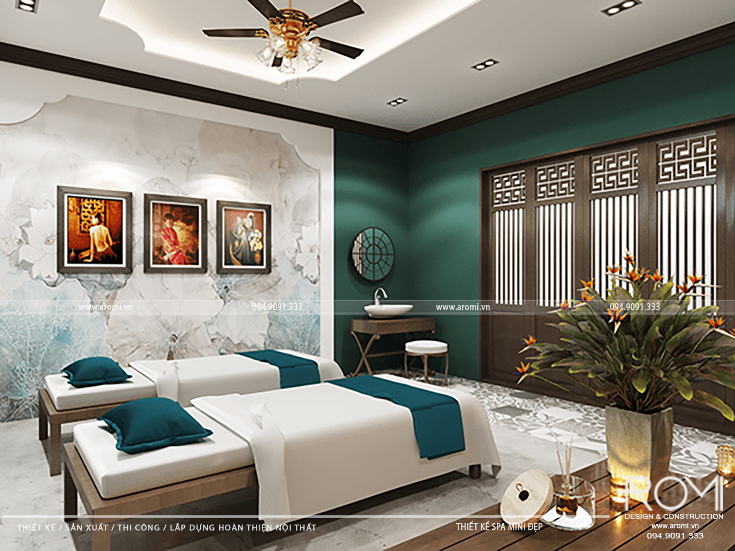 thiết kế spa nhỏ đẹp ấn tượng độc đáo