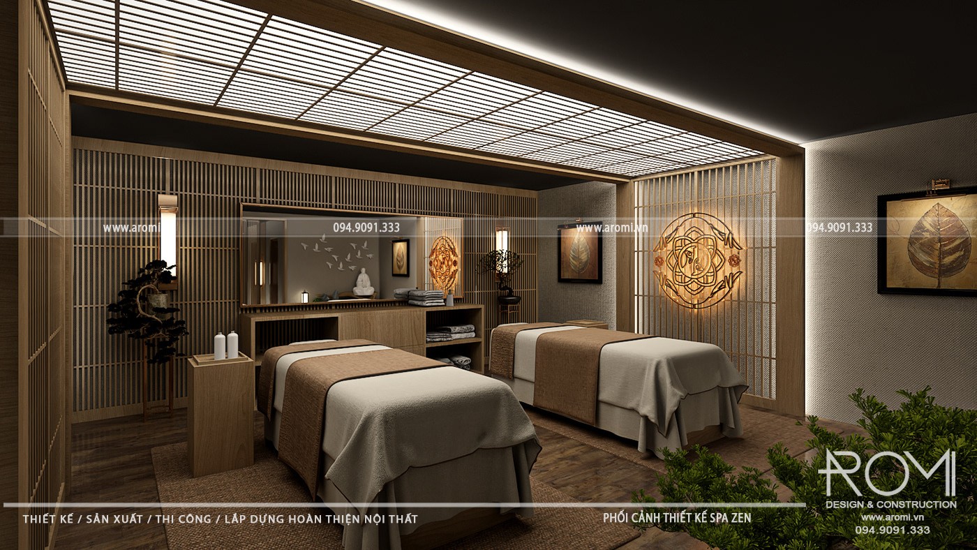 Thiết Kế Spa Phong Cách Zen Tĩnh Lặng