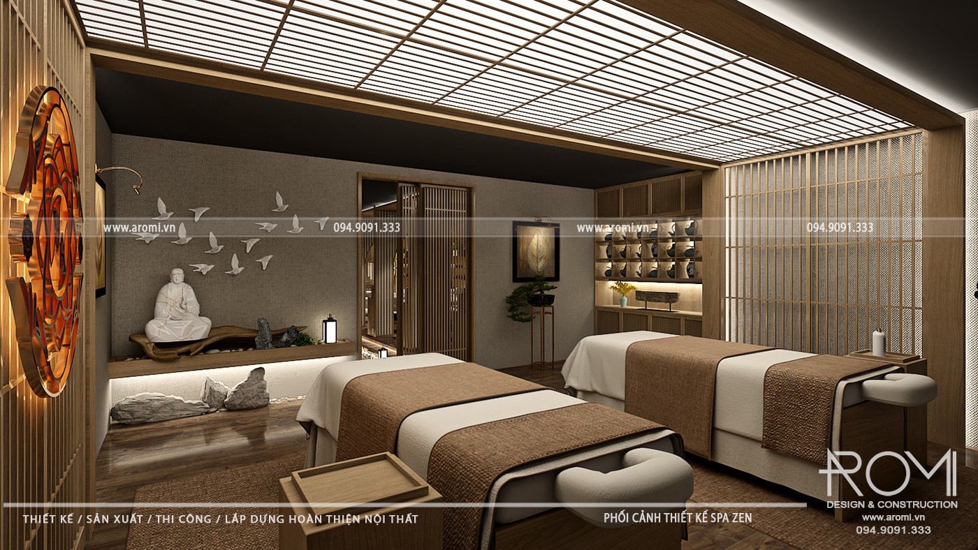 Thiết Kế Spa Phong Cách Zen Tĩnh Lặng